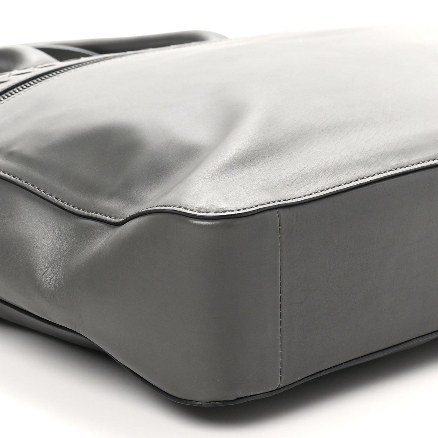 Nappa Intrecciato Briefcase New Steel