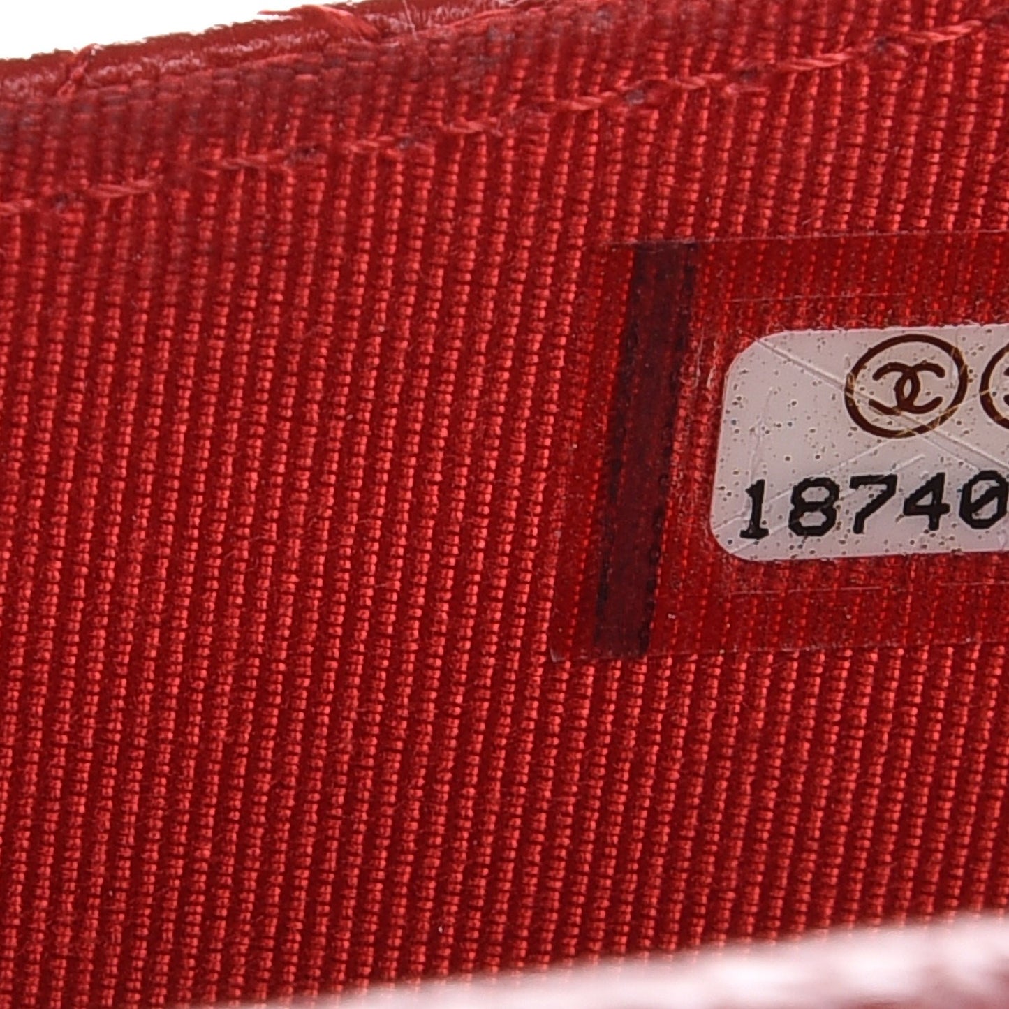 Caviar Quilted Travel Wallet Red