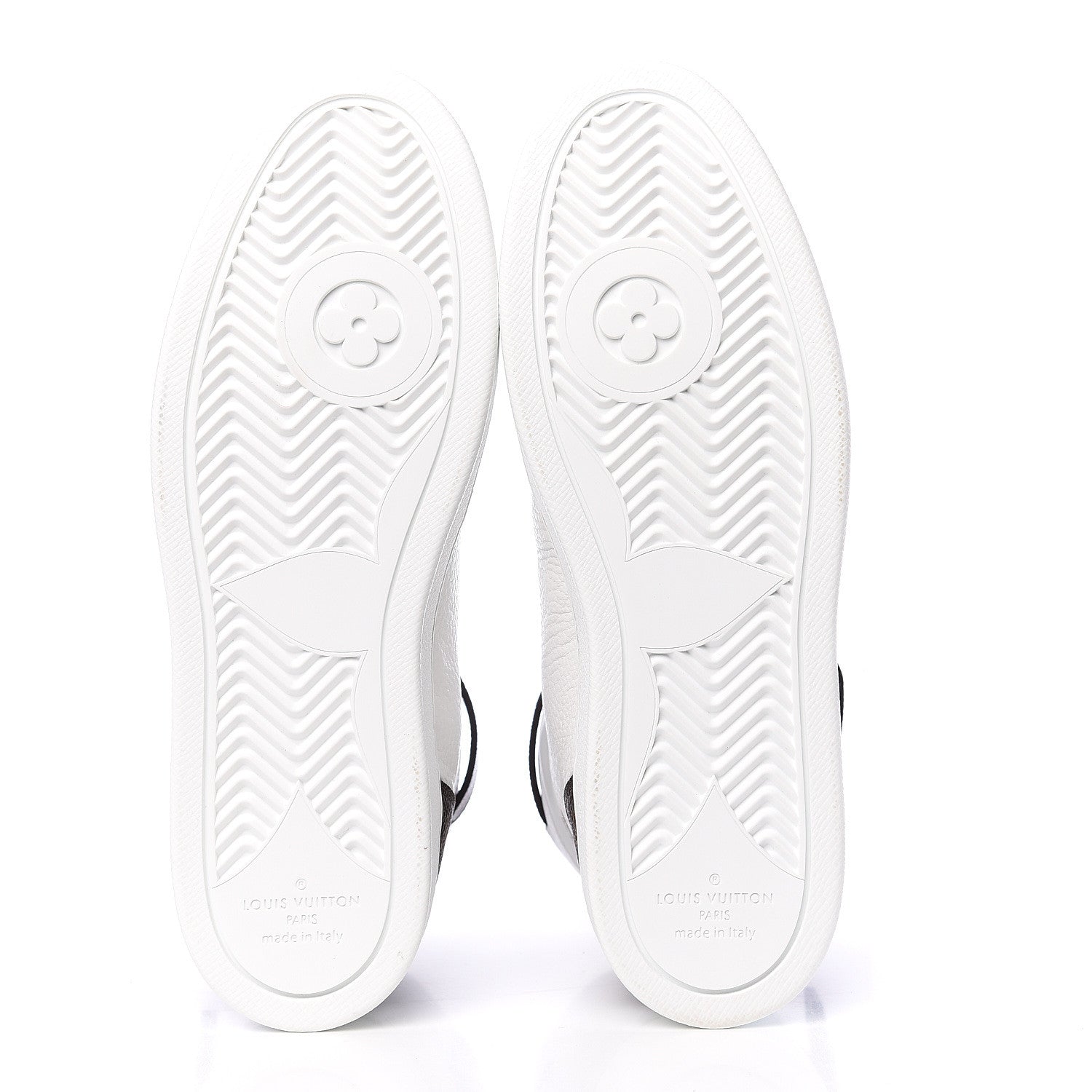 Louis Vuitton Grained Calfskin Patent Monogram Boombox Sneaker Boots 39.5 White 4 of 7
