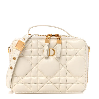 Christian Dior Calfskin Macrocannage Caro Box Bag Latte 1 of 10