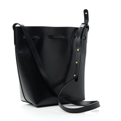 Mansur Gavriel Calfskin Mini Bucket Bag Black Blu 3 of 9