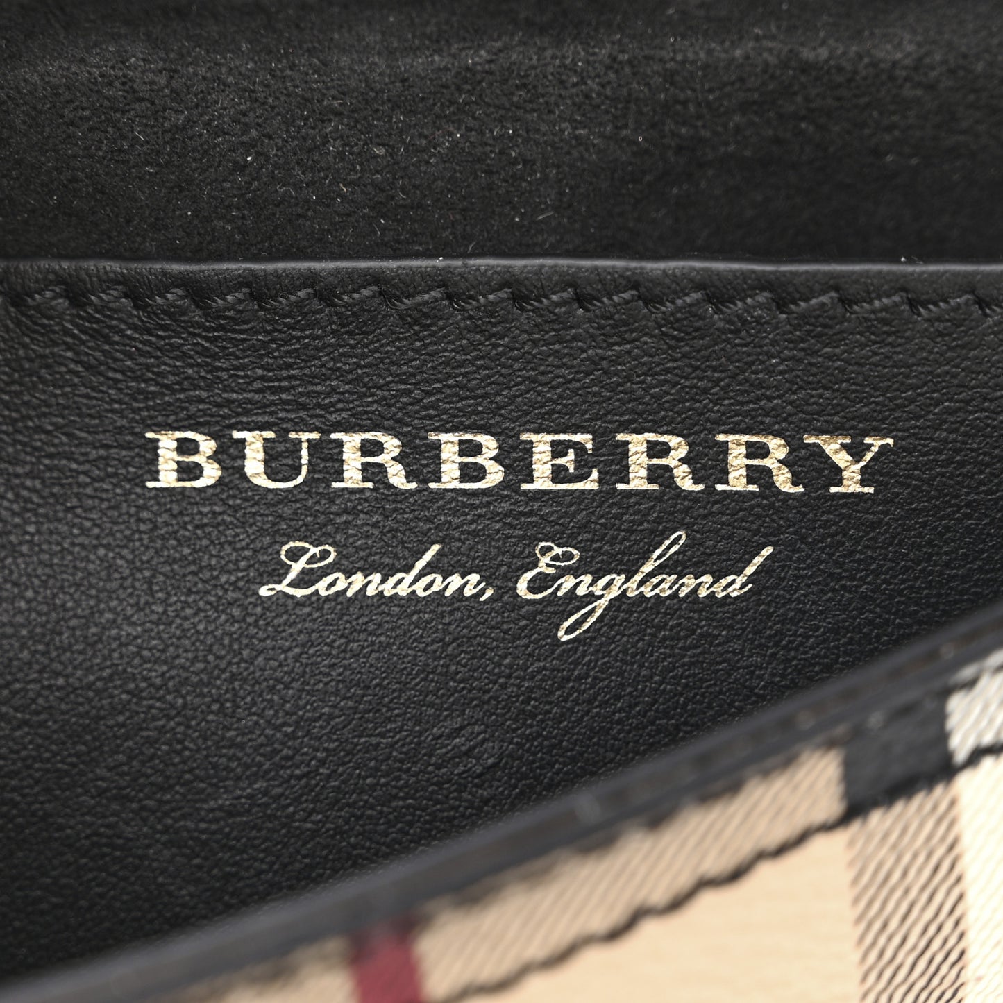 Haymarket Check Baby Bridle Saddle Bag Dark Clove Brown