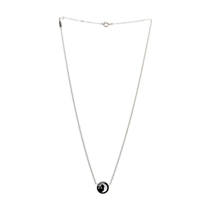 Christian Dior 18K Yellow White Gold Black Onyx Mother of Pearl Diamond Rose Celeste Pendant Necklace 4 of 9