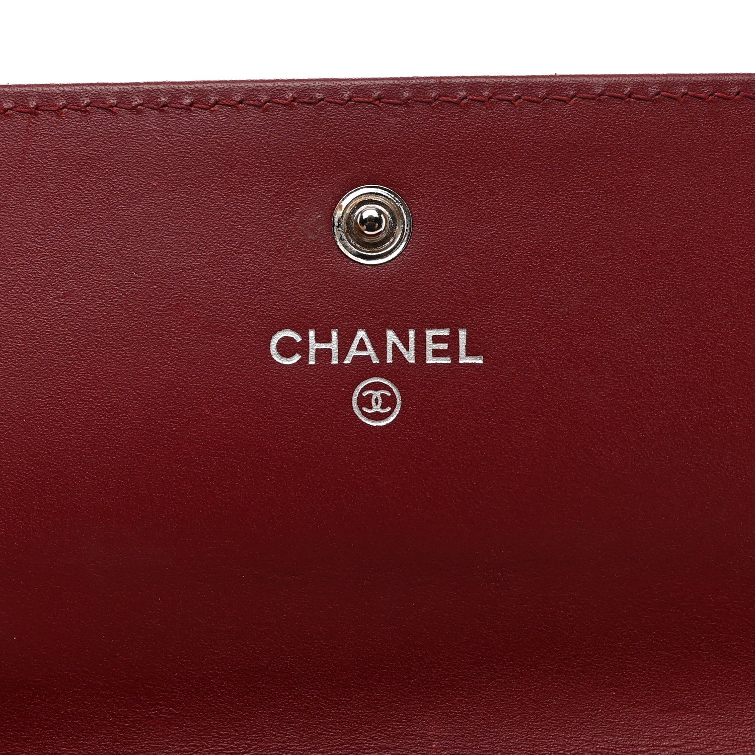 Chanel Patent Caviar Timeless CC Large Gusset Flap Wallet Burgundy 6 of 7