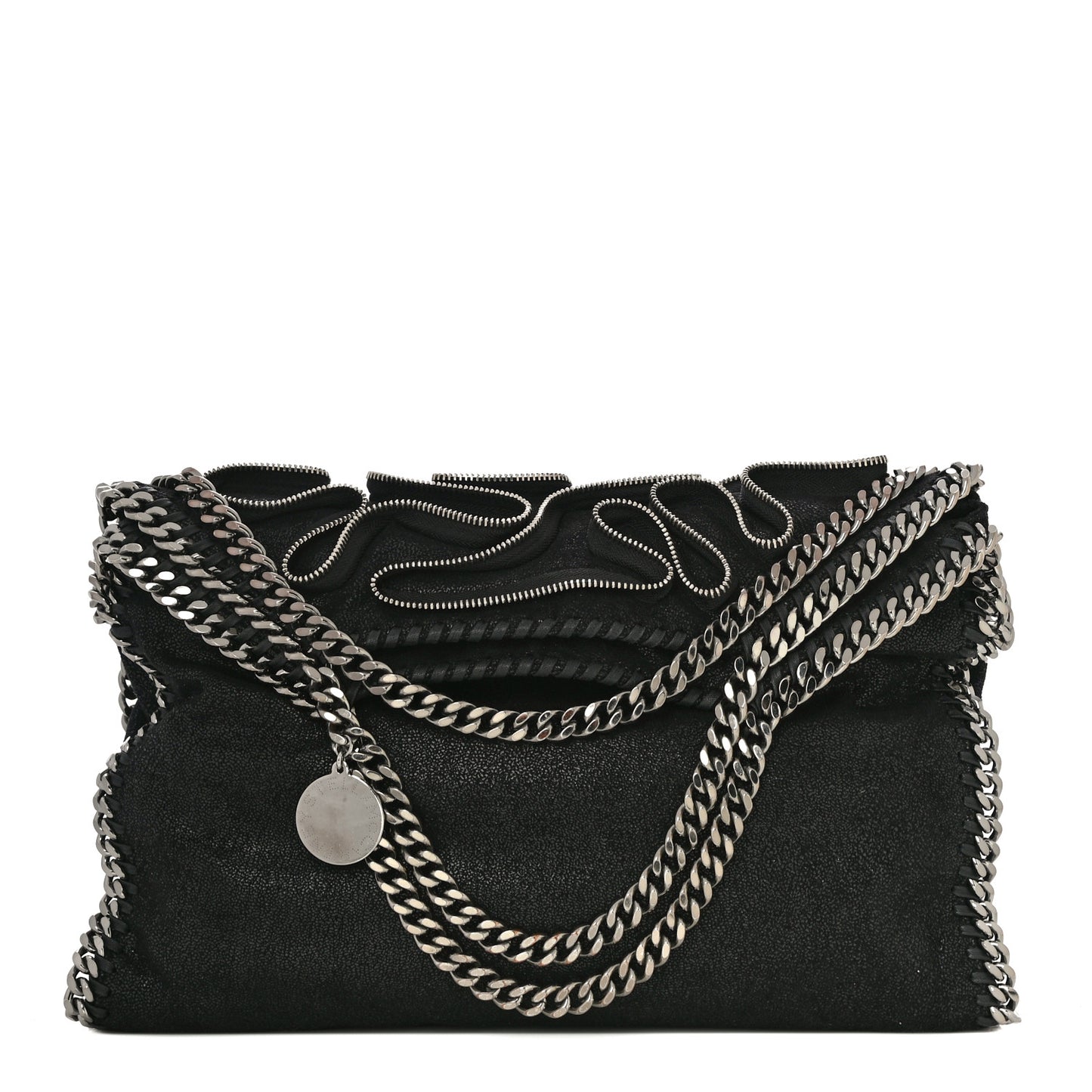 Shaggy Deer Falabella Zipper Tote Black