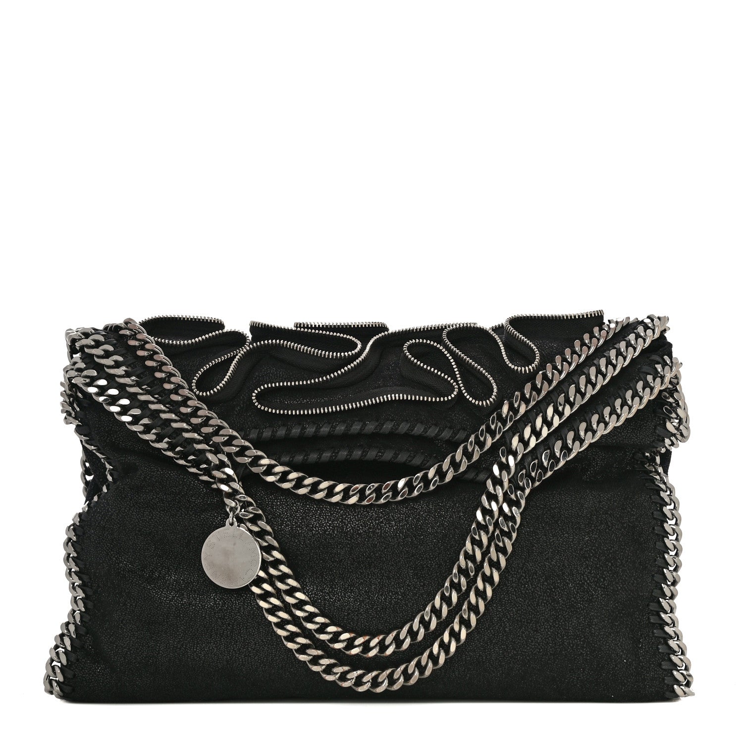 Stella McCartney Shaggy Deer Falabella Zipper Tote Black 1 of 11