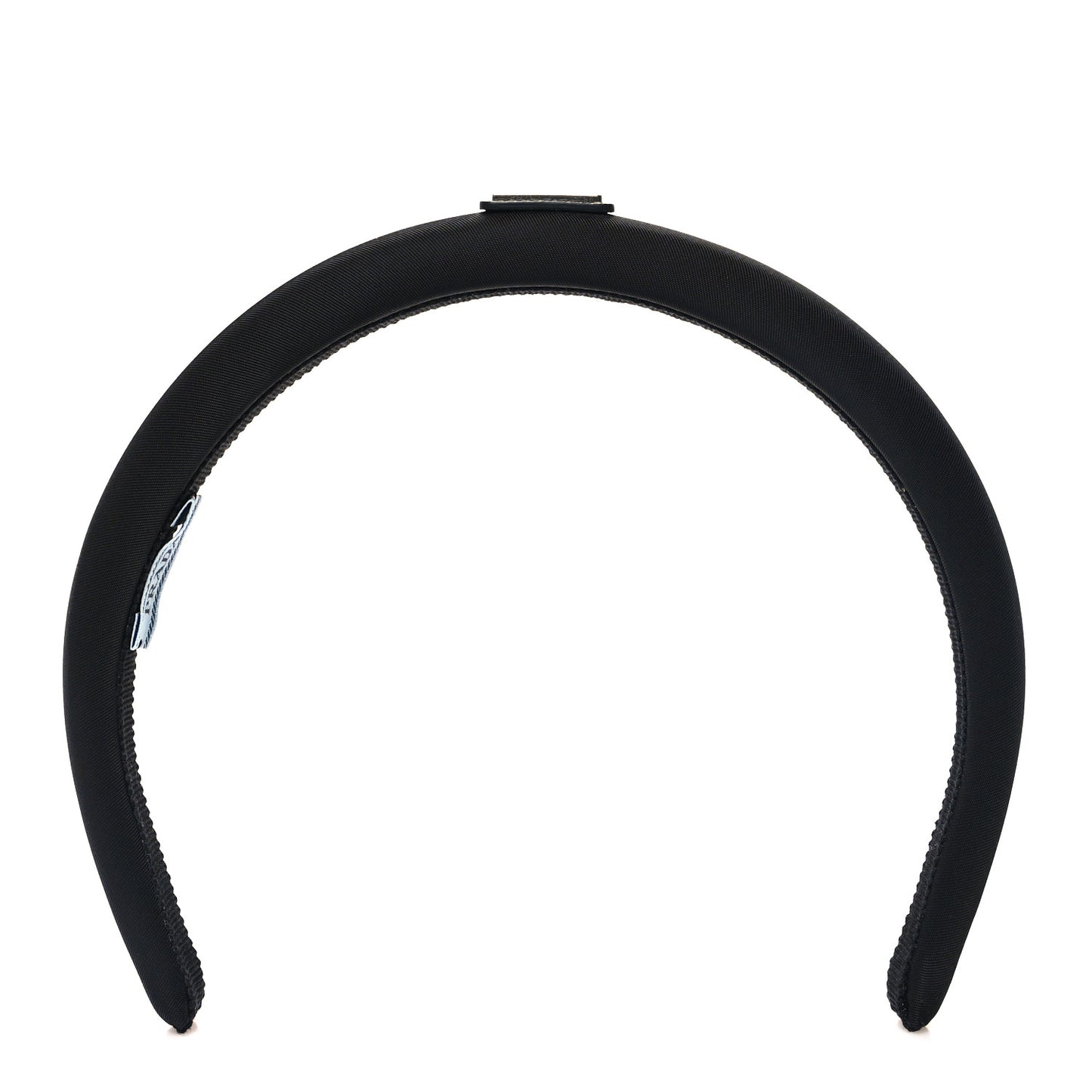Re-Nylon Metal Triangle Logo Headband Black
