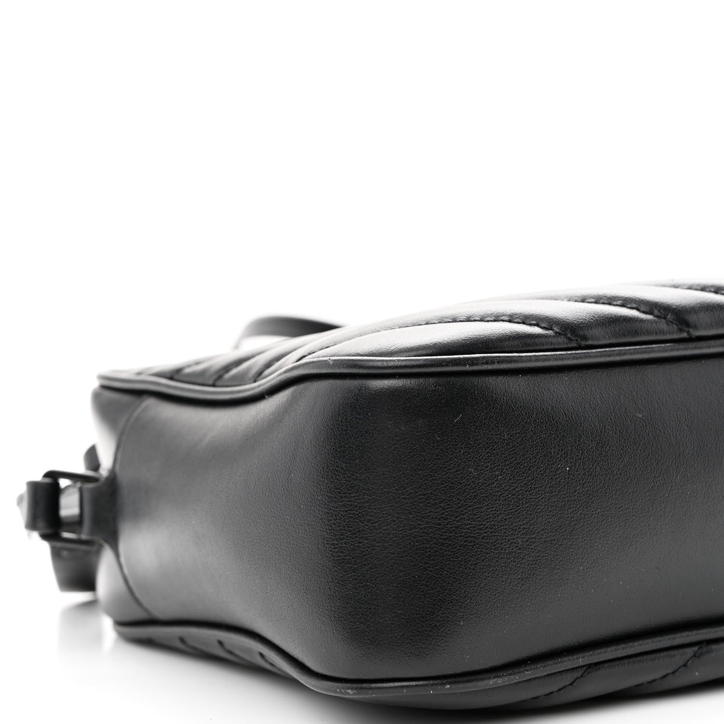 Calfskin Matelasse Monogram Monochrome Lou Camera Bag Black