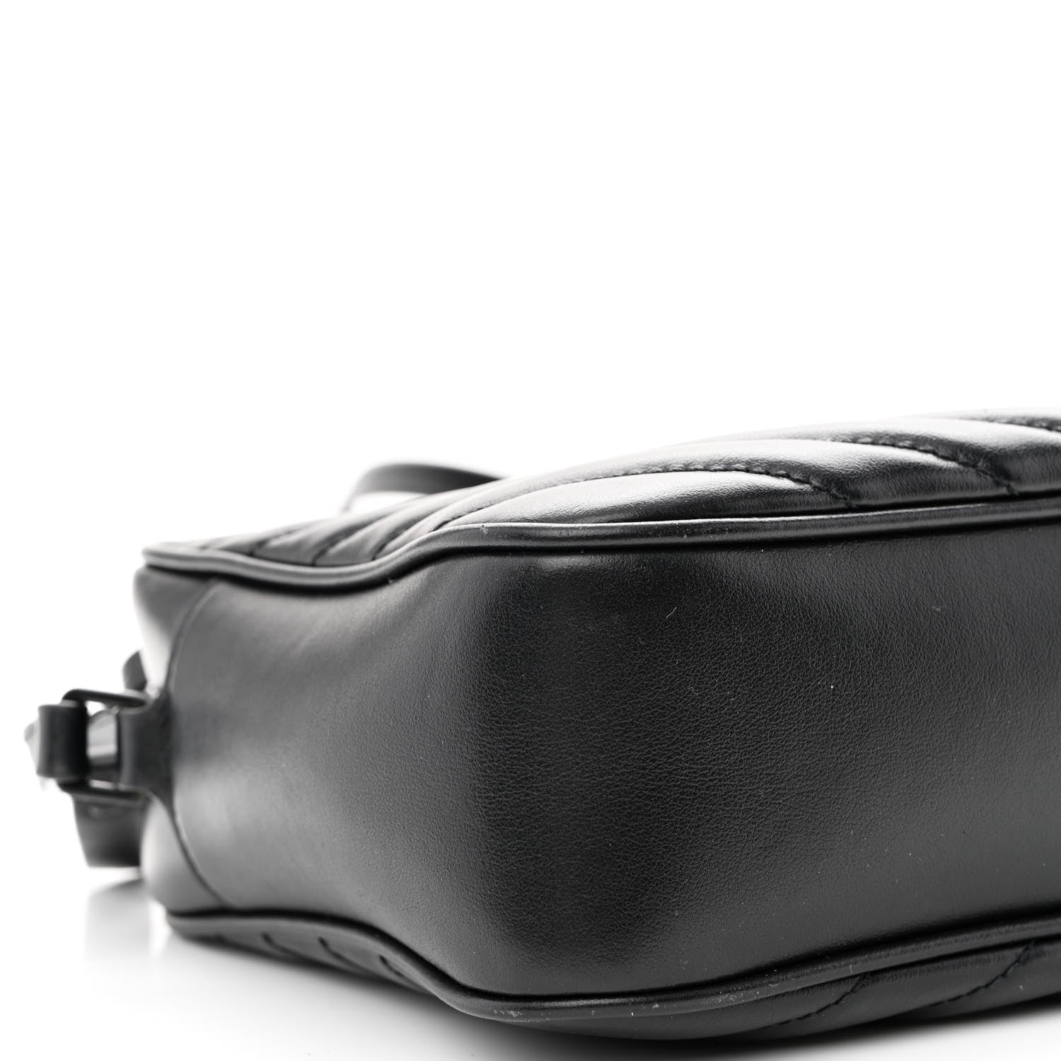 Saint Laurent Calfskin Matelasse Monogram Monochrome Lou Camera Bag Black 9 of 13