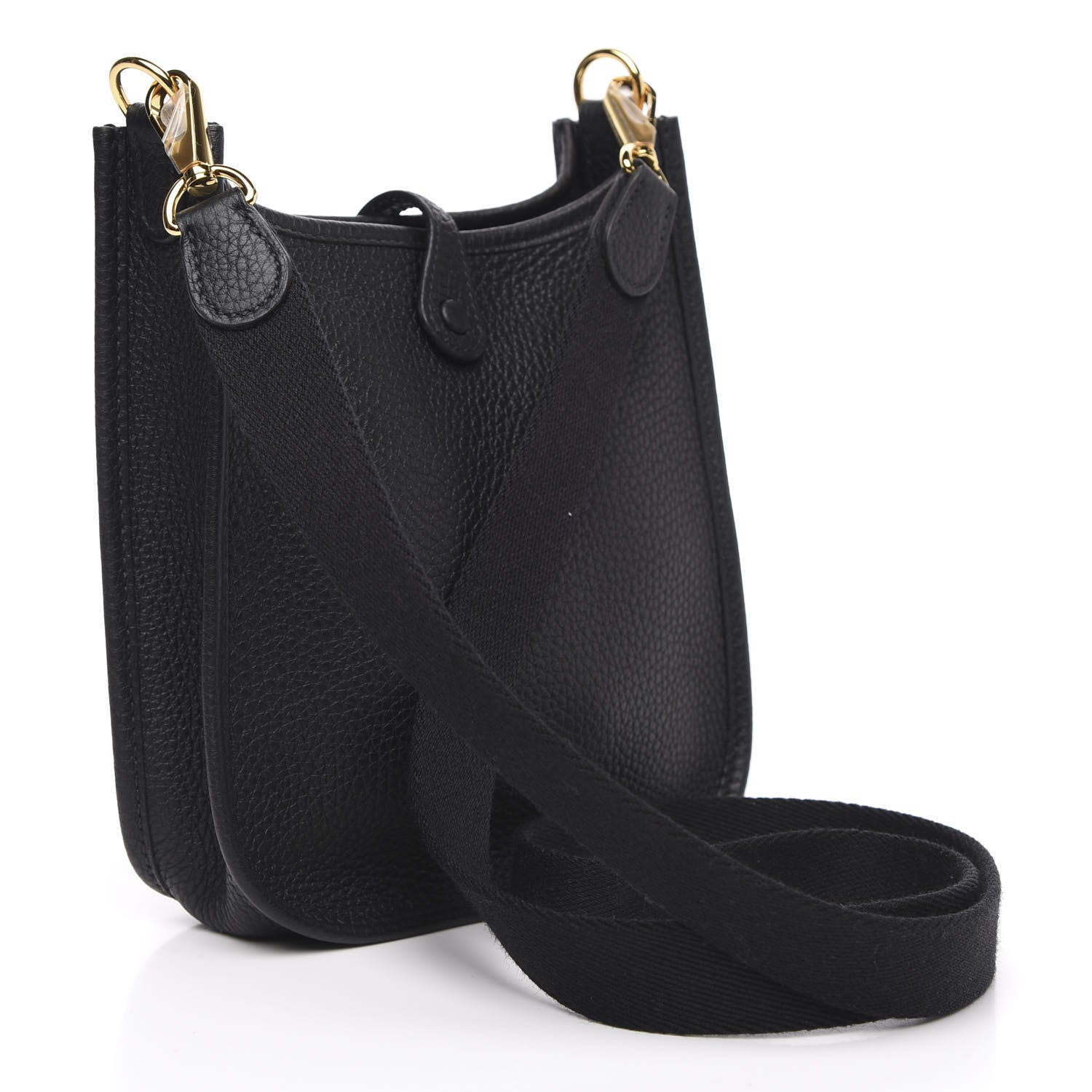 Hermes Taurillon Clemence Evelyne TPM Black 3 of 8