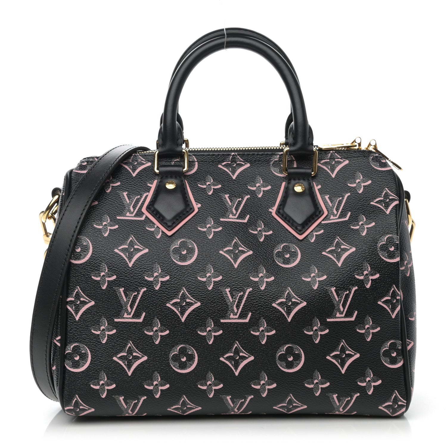 Louis Vuitton Monogram Fall for You Speedy Bandouliere 25 Black 1 of 7