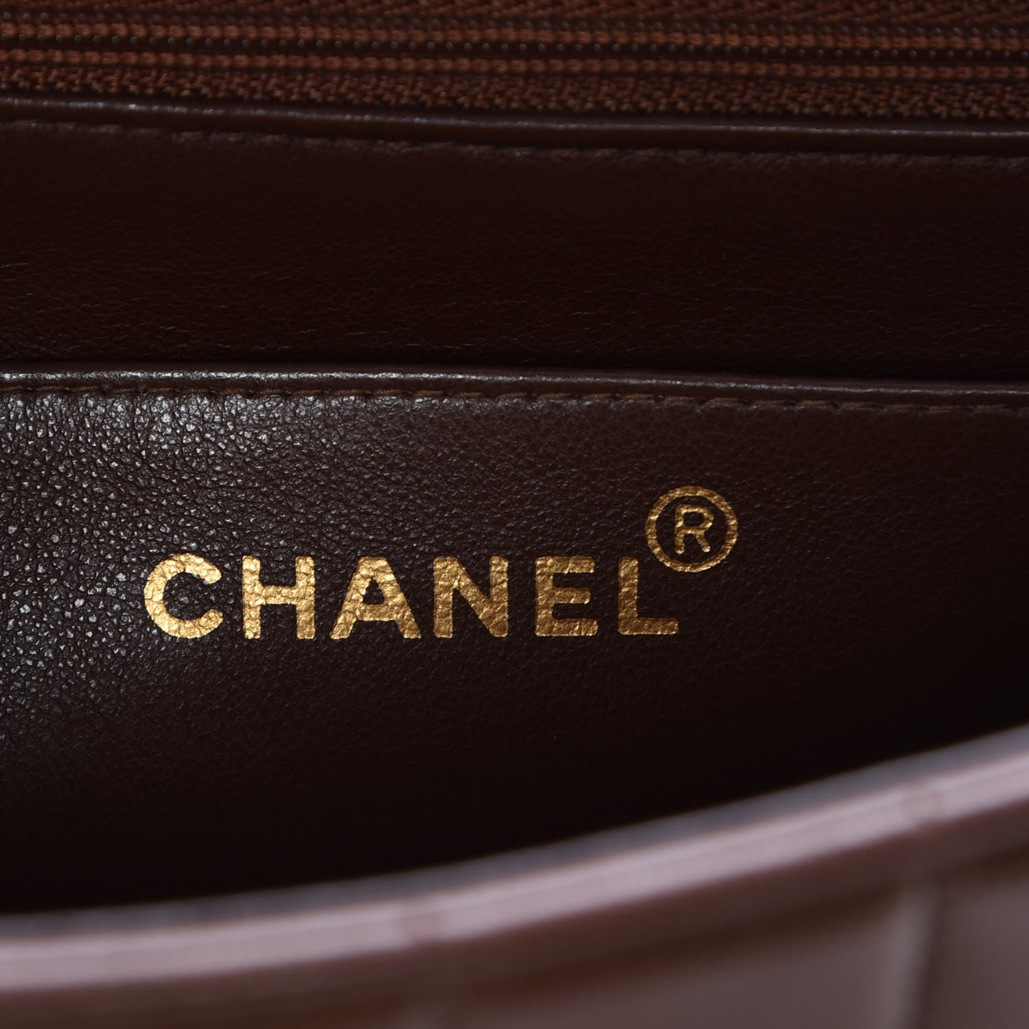 Chanel Lambskin Vertical Quilted Small Single Flap Brown 7 of 7