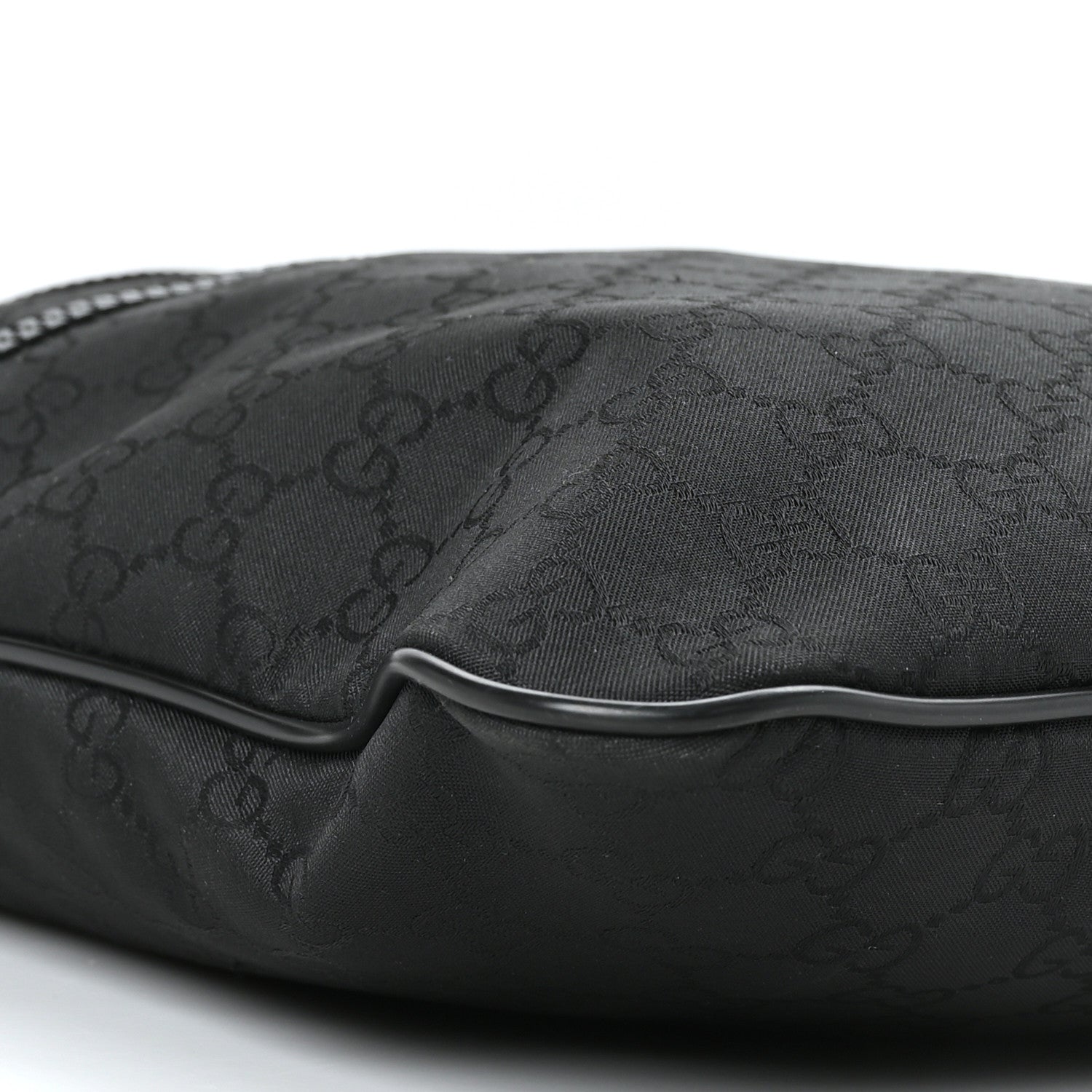 Gucci Nylon Monogram Medium Flat Messenger Bag Black 8 of 13
