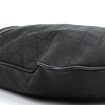 Gucci Nylon Monogram Medium Flat Messenger Bag Black 8 of 13