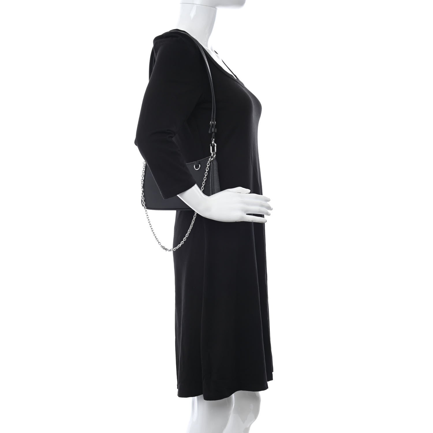 Louis Vuitton Epi Easy Pouch On Strap Black 2 of 9