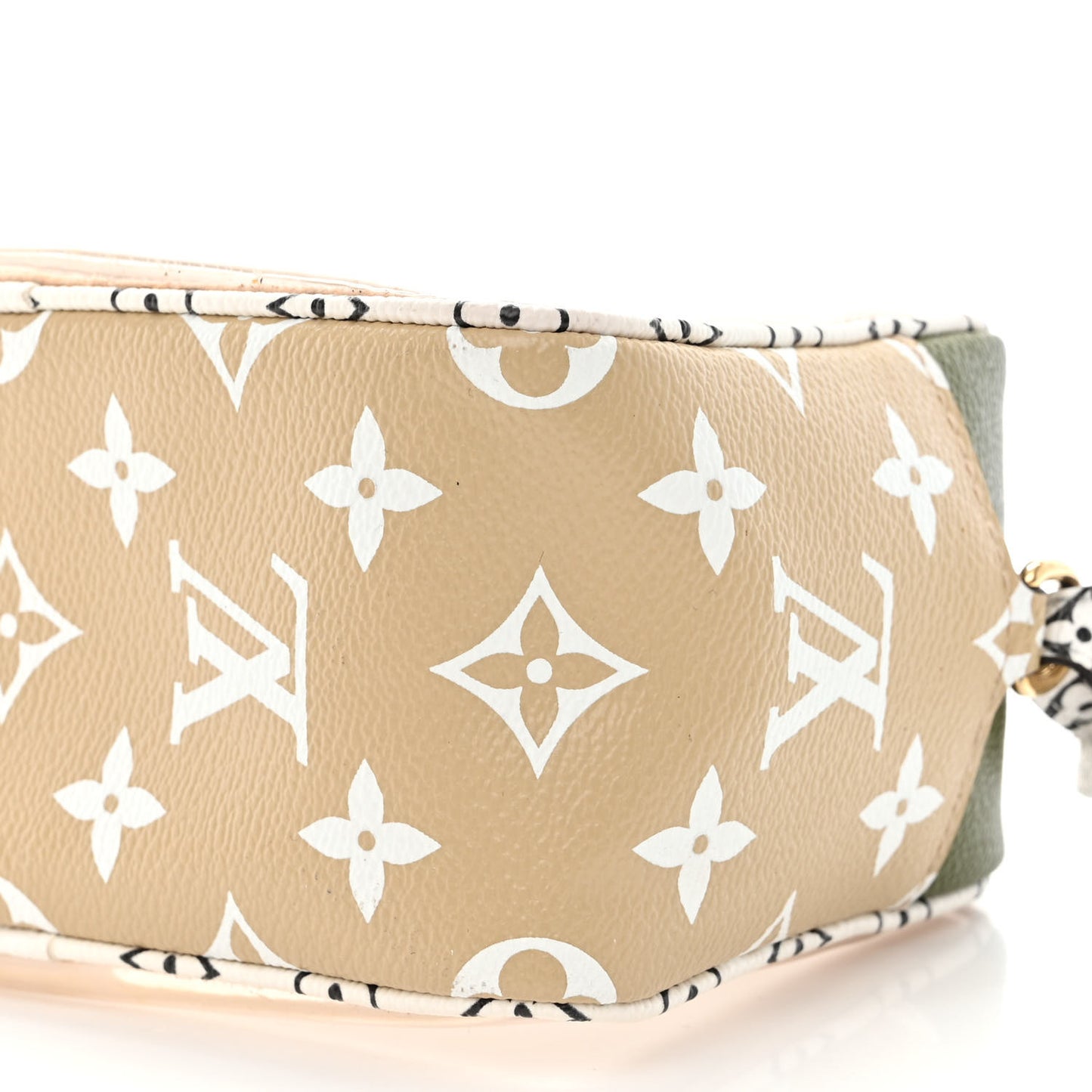 Monogram Giant Beach Pouch Kaki