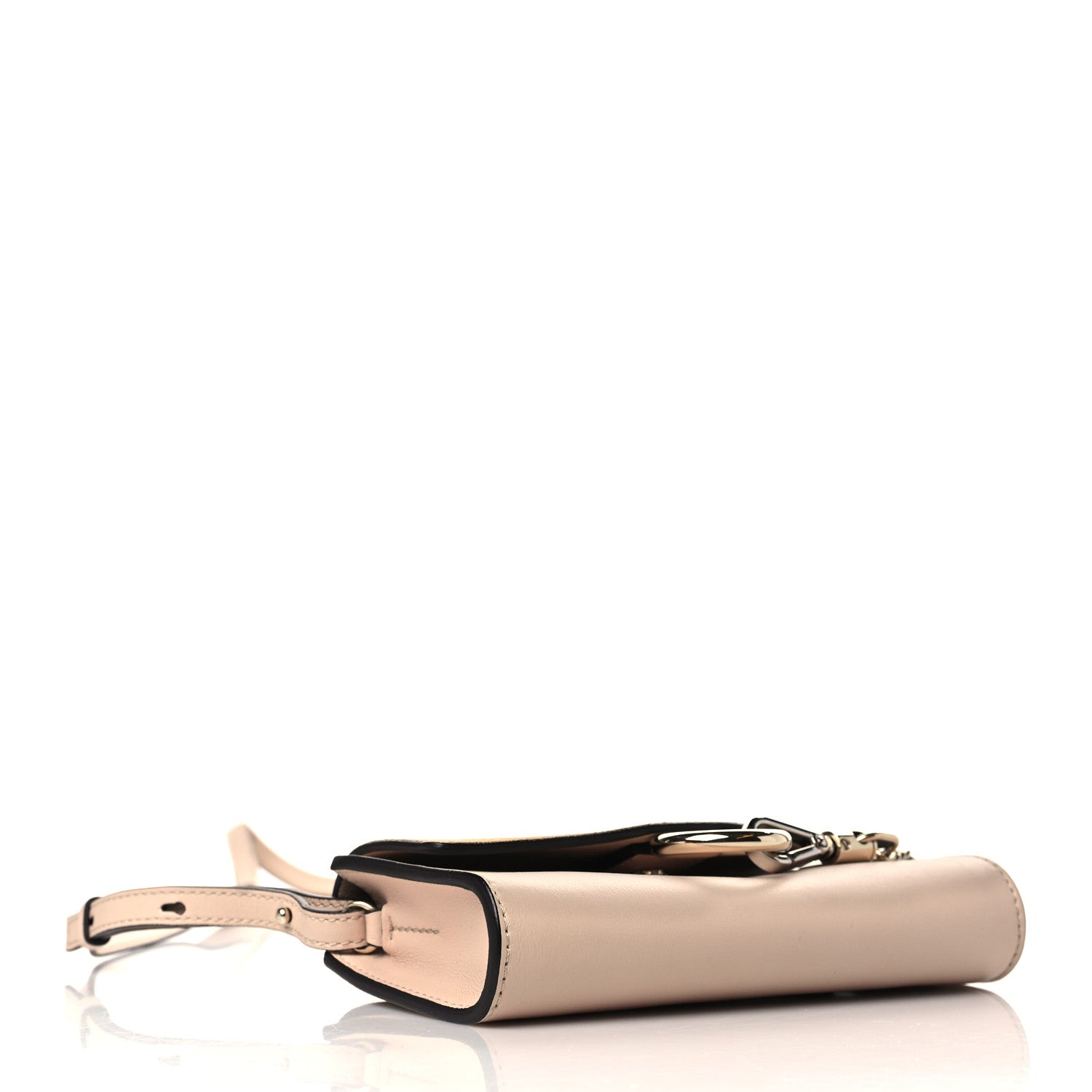 Chloe Suede Calfskin Mini Faye Shoulder Bag Cement Pink 3 of 6