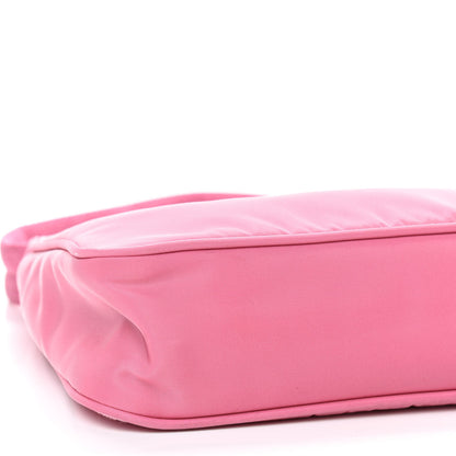 Prada Tessuto Nylon Saffiano Mini Re-Edition 2000 Bag Rosa 6 of 9