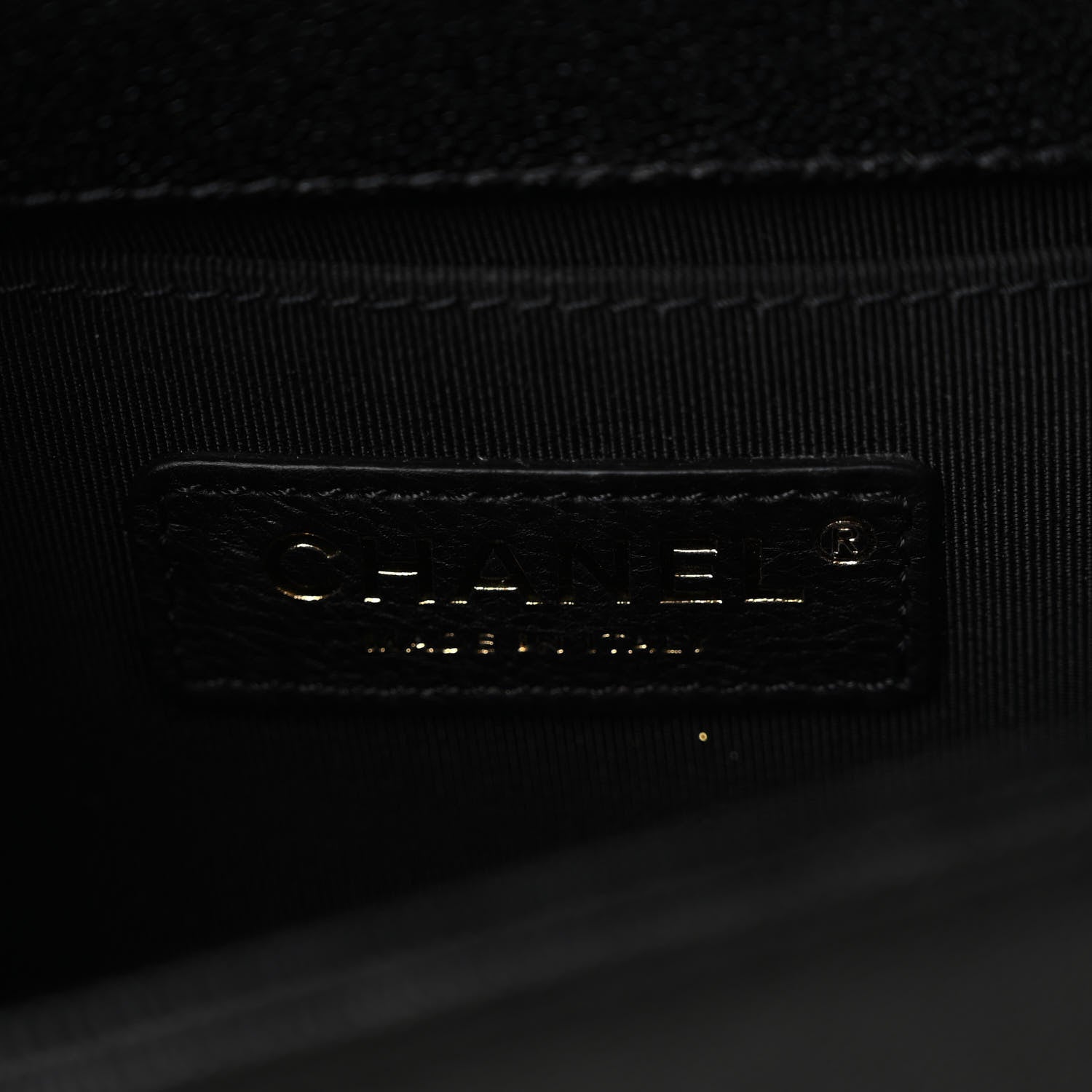 Chanel Caviar Chevron Quilted Small Boy Flap Black 6 of 11