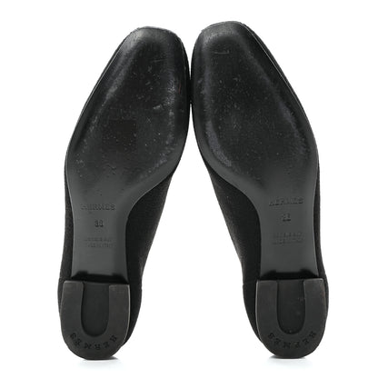Hermes Knit Calfskin Duo Ankle Boots 36 Black 6 of 11
