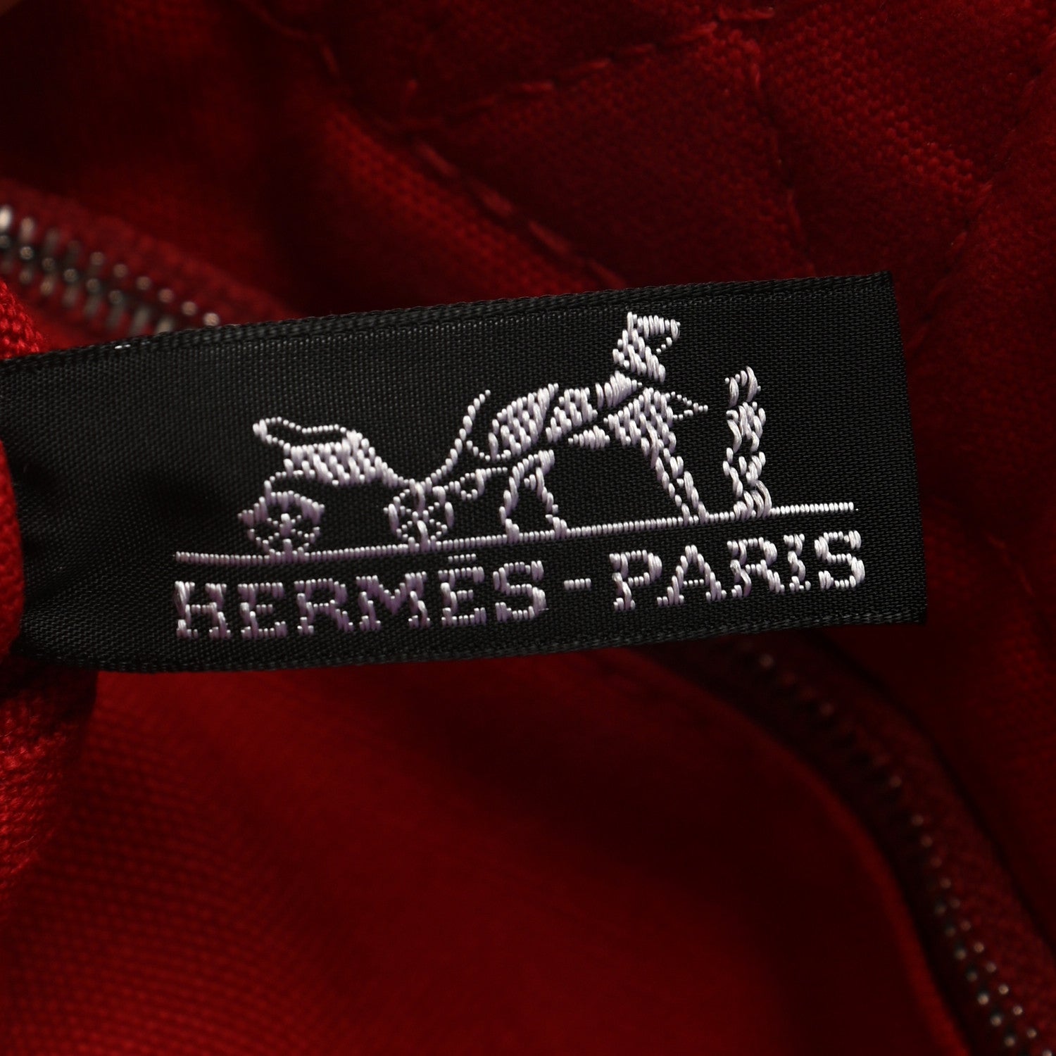 Hermes Canvas Fourre Tout PM Red 6 of 11