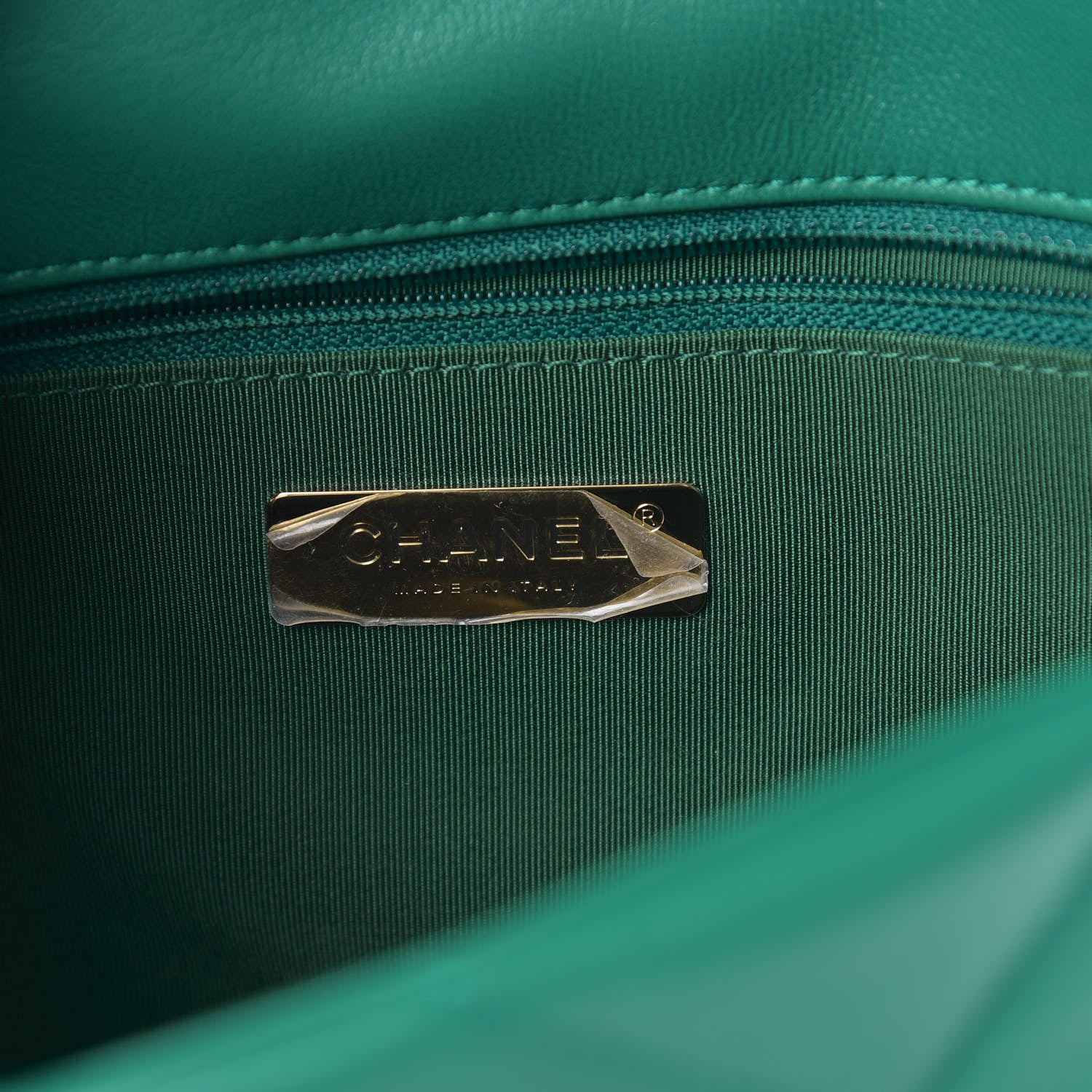 Chanel Lambskin Quilted Medium 19 Flap Green 6 of 11