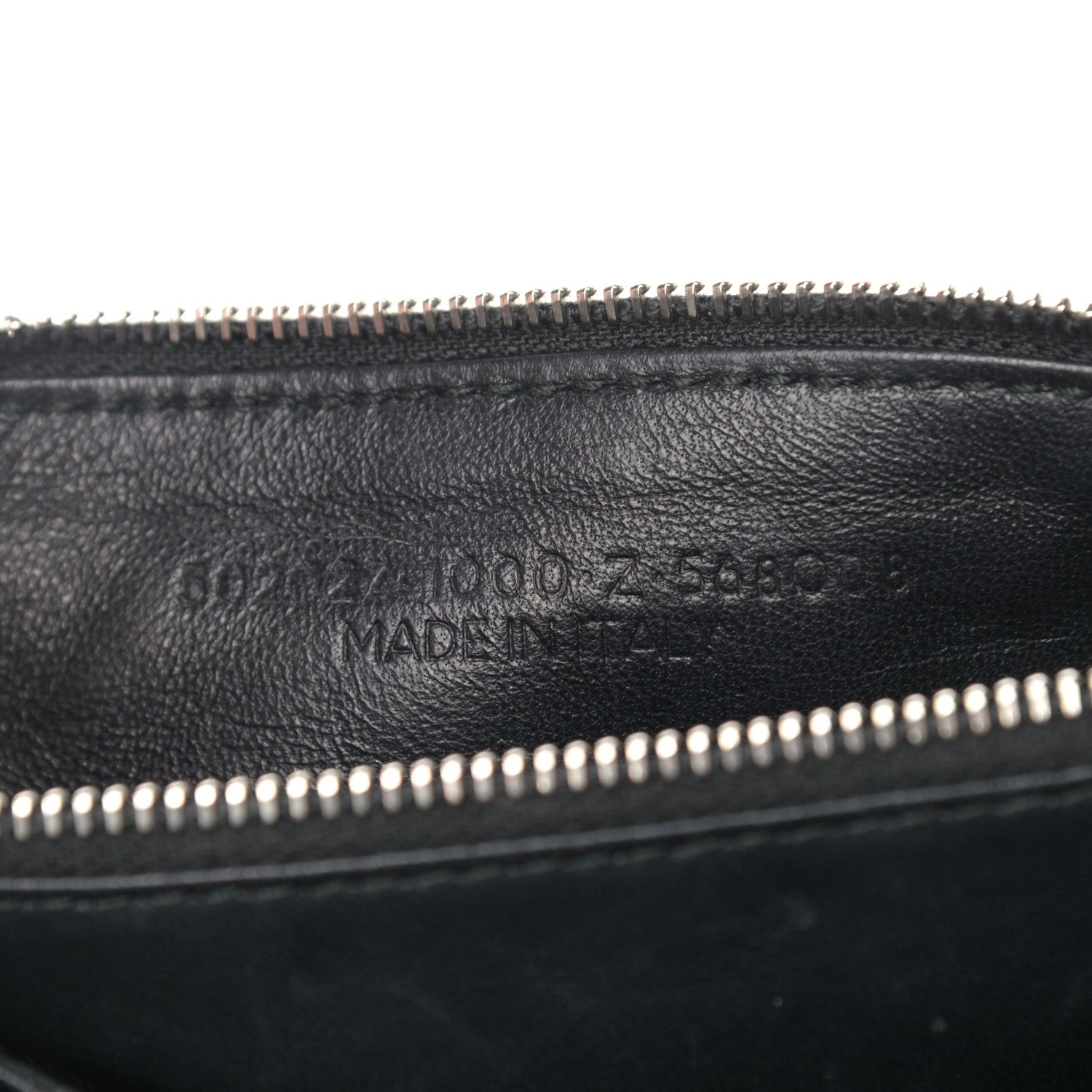 Balenciaga Pebbled Calfskin Everyday Chain Wallet Black 7 of 14
