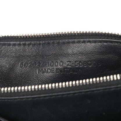 Balenciaga Pebbled Calfskin Everyday Chain Wallet Black 7 of 14