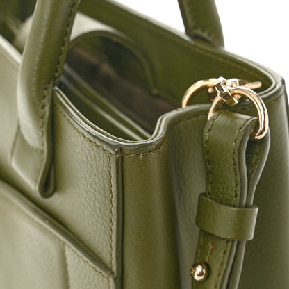 Chanel Grained Calfskin Mini Neo Executive Shopper Tote Khaki 12 of 15