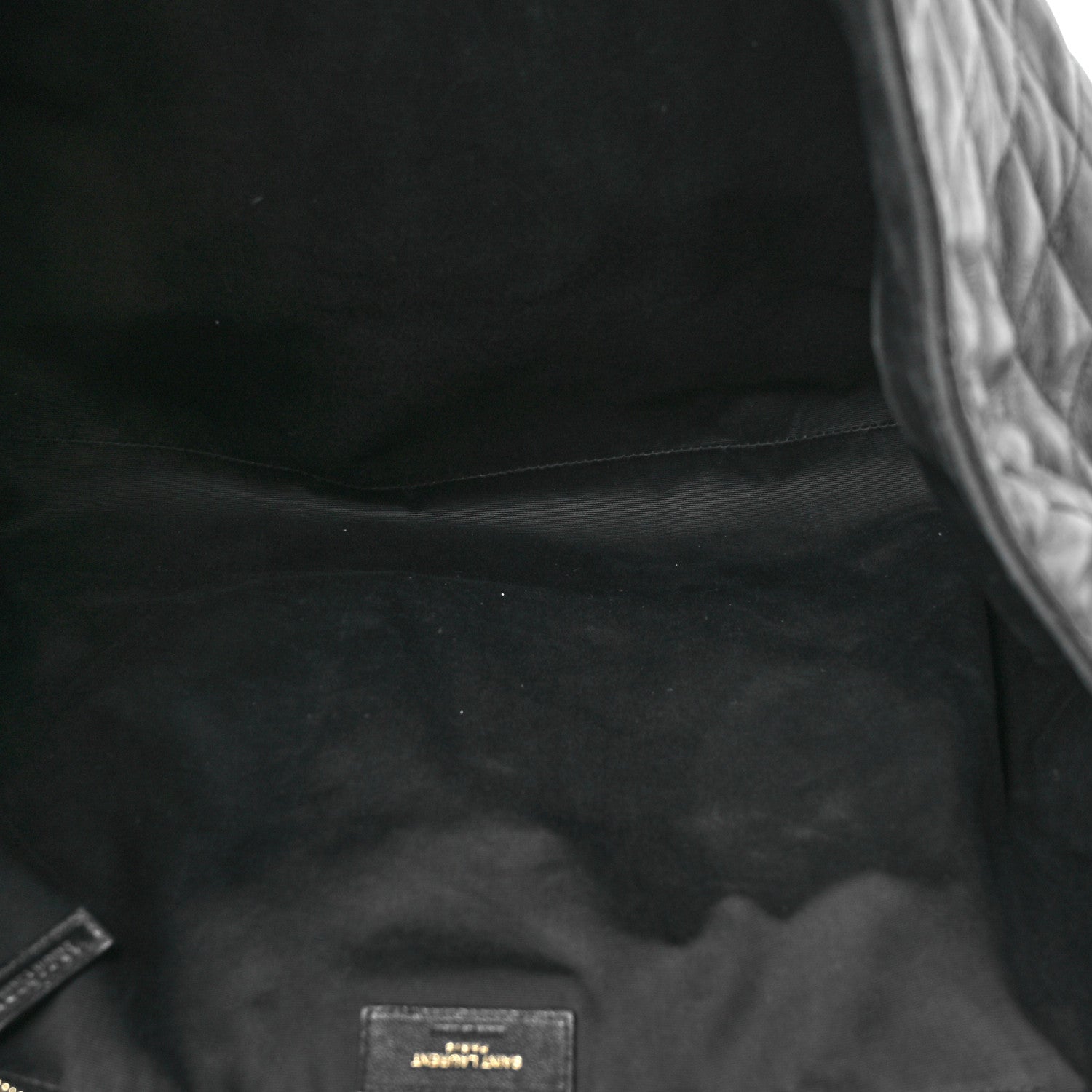 Saint Laurent Lambskin Quilted Maxi Icare Shopping Tote Black 6 of 12