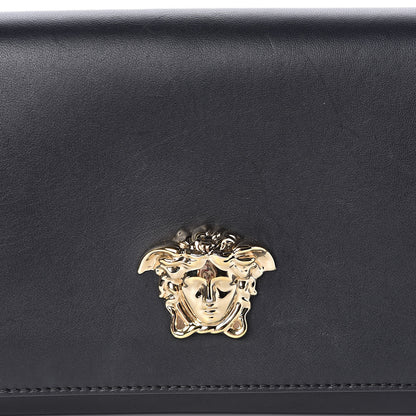 Versace Vitello Palazzo Medusa Evening Clutch Bag Black 16 of 16