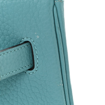 Hermes Taurillon Clemence Birkin 35 Bleu Saint Cyr 14 of 15