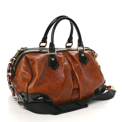 Louis Vuitton Cuir Embossed Monogram Stephen Bag Fauve 3 of 9