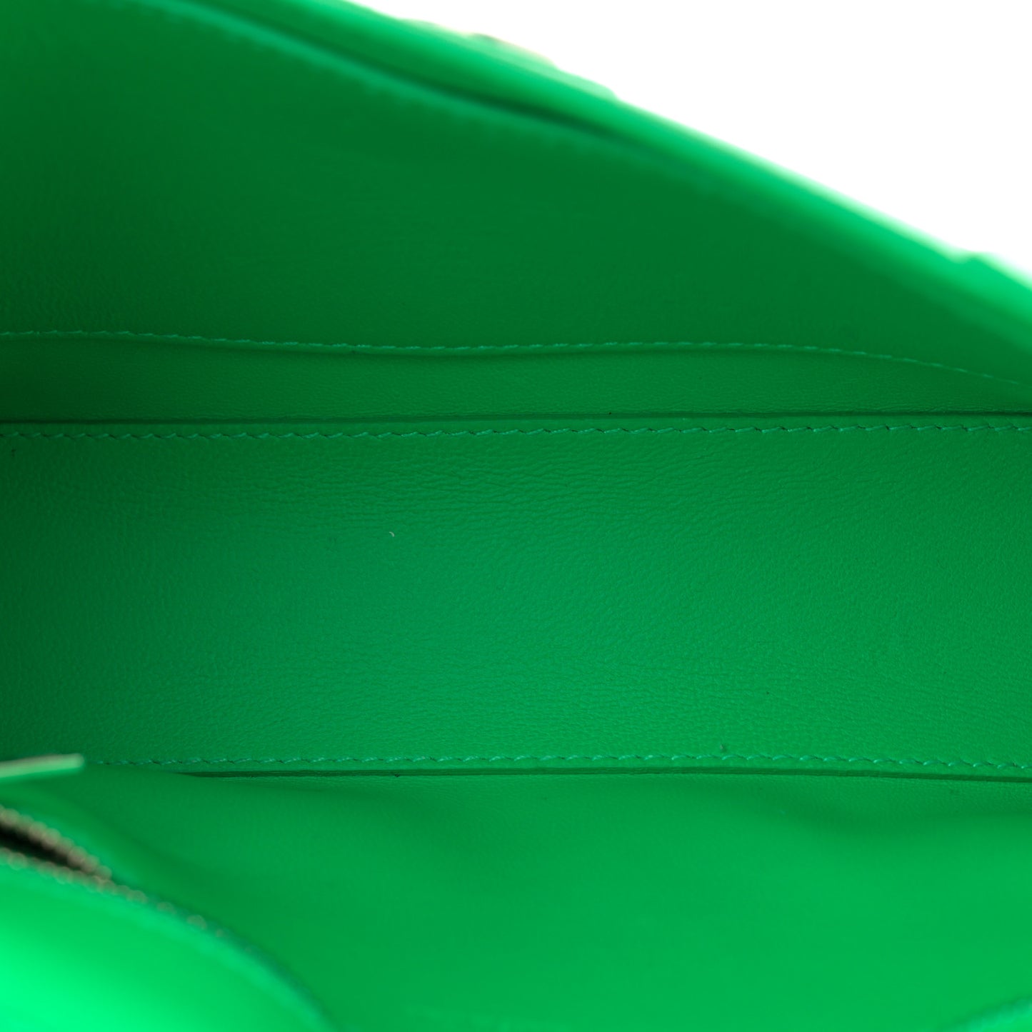 Grained Calfskin XS Downtown Shoulder Bag Vivid Green