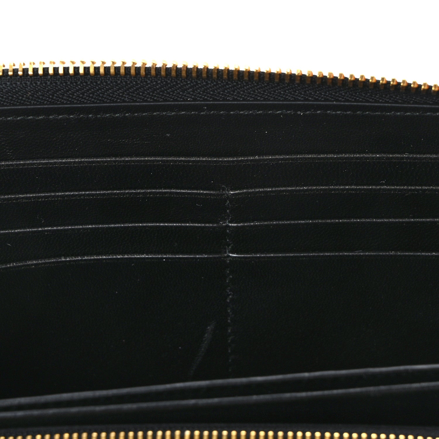 Christian Dior Lambskin Cannage Lady Dior Zip Wallet Black 12 of 13