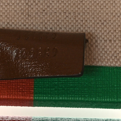 Gucci GG Supreme Monogram Azalea Calfskin Fake/Not Retro Interlocking G Beauty Case Beige Ebony Brown Sugar 7 of 9