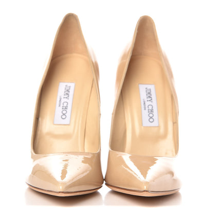 Jimmy Choo Patent Romy 110 Pumps 41.5 NAtural 2 of 9