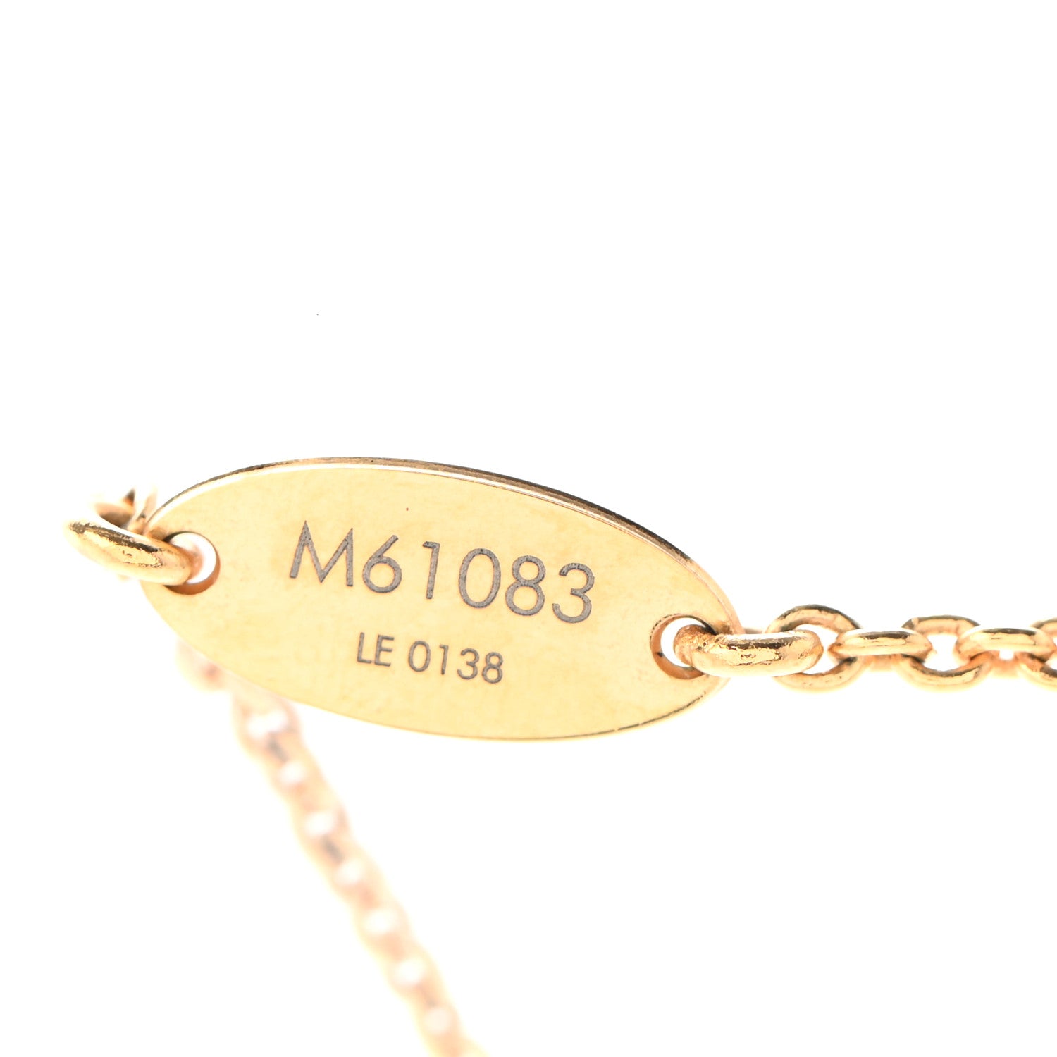 Louis Vuitton Essential V Necklace Gold 5 of 6