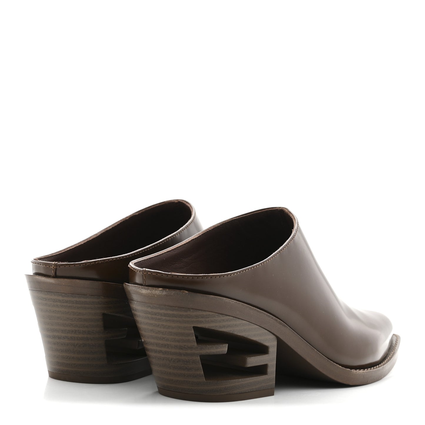 Vitello Abrasivato FF Cut Mules 37 Cuoio