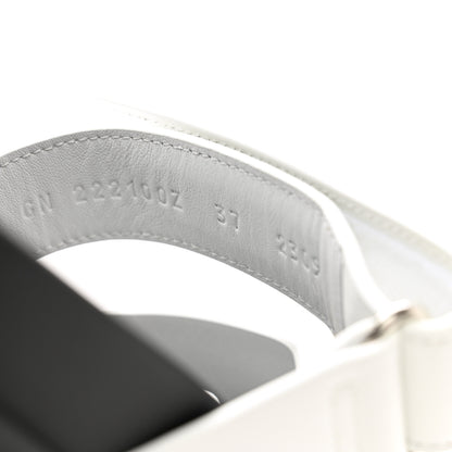 Hermes Calfskin Womens Chypre Sandals 37 White 9 of 9