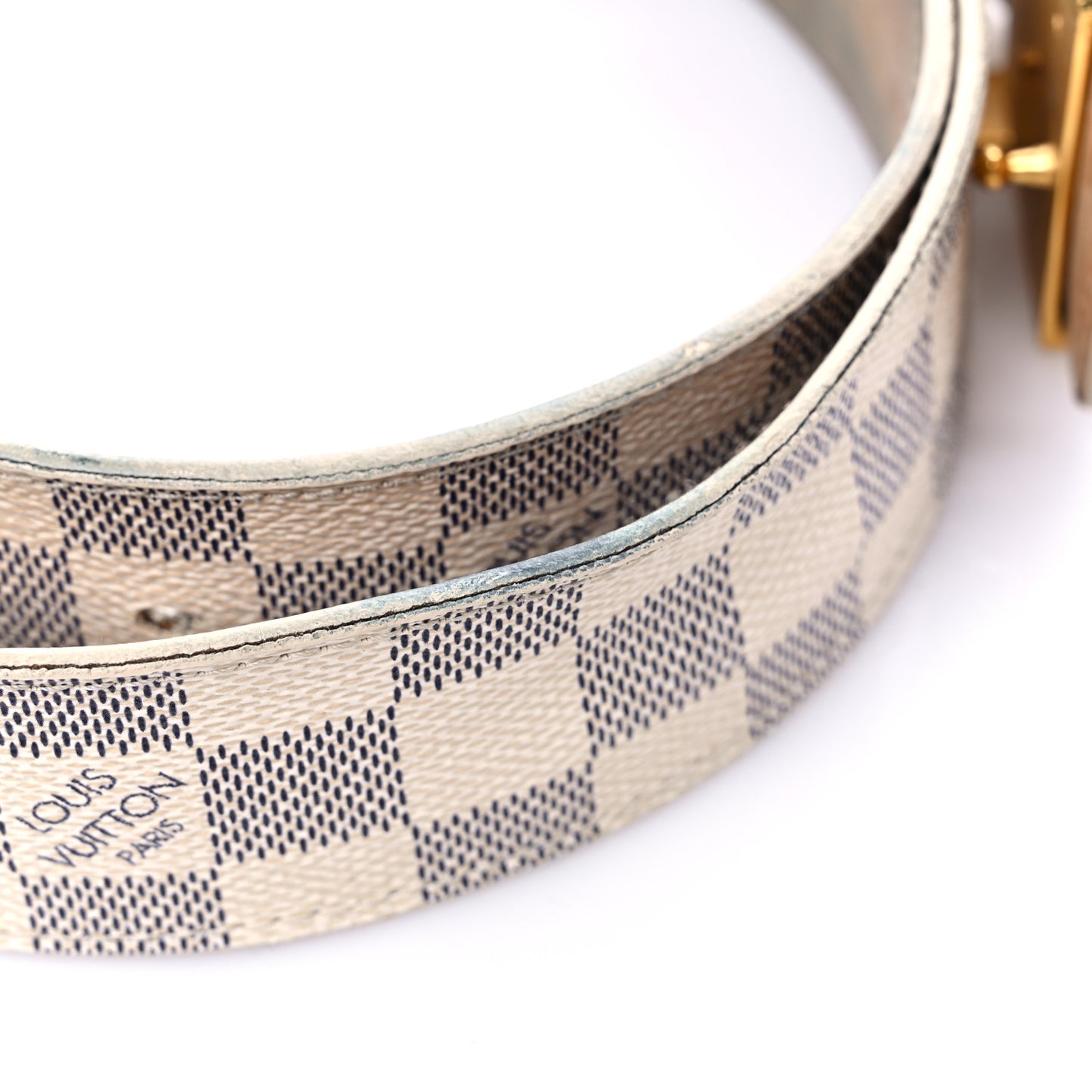 Damier Azur LV Initiales Belt 90 36