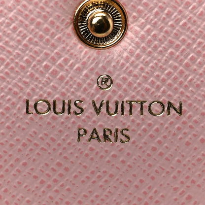 Louis Vuitton Damier Azur Emilie Wallet Rose Ballerine 6 of 7
