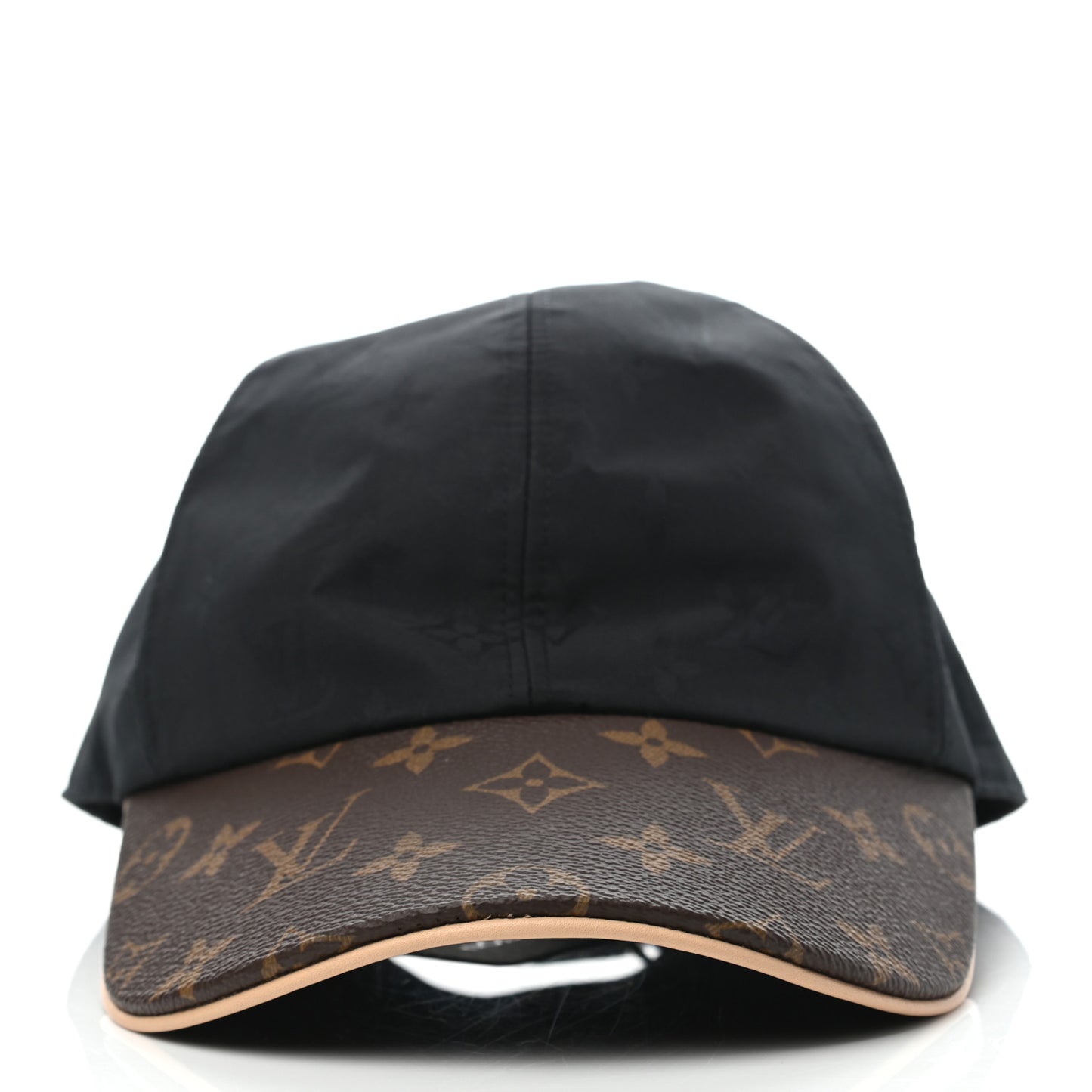 Polyester Silk Monogram LV Get Ready Cap M Black