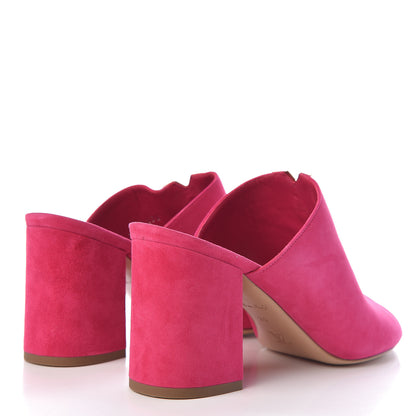 Louis Vuitton Suede Bahiana Mules 39 Fuchsia 4 of 9