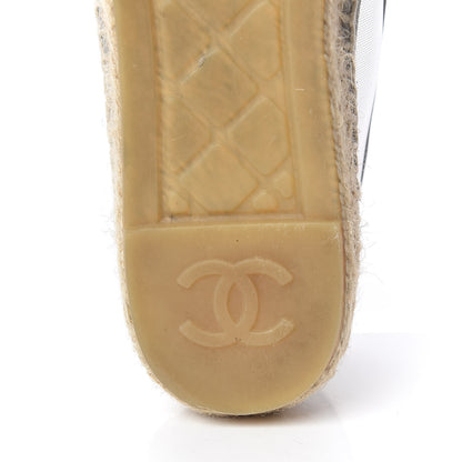 Chanel Mesh Grosgrain CC Espadrilles 36 Grey 8 of 10