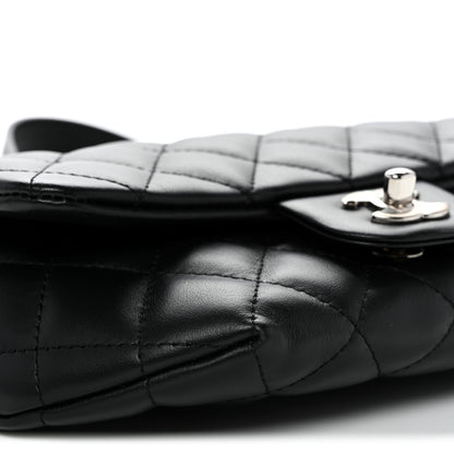 Chanel Calfskin Quilted CC Uniform Flap Belt Bag Black 9 of 10