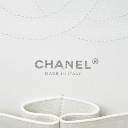Chanel Caviar Quilted Jumbo Double Flap White 6 of 10