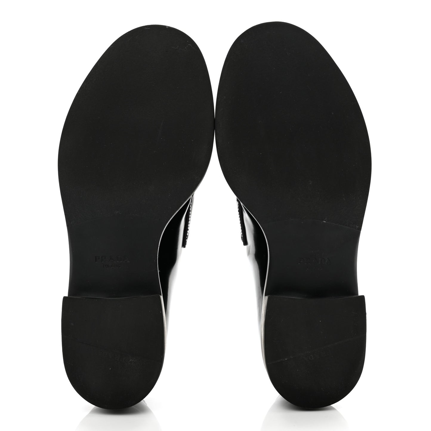Spazzolato Metal Triangle Logo 50mm Loafers 39 Black