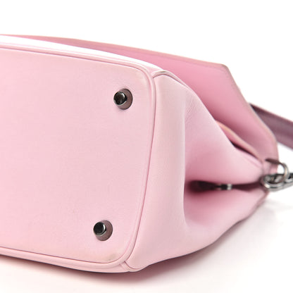 Christian Dior Metallic Patent Smooth Calfskin Medium Be Dior Flap Pink Fuchsia 10 of 15