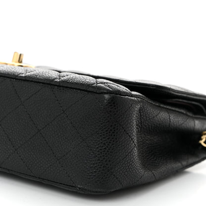 Chanel Caviar Quilted Medium Double Flap Black 10 of 11